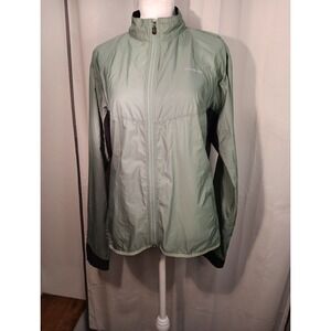 Vintage Patagonia Windbreaker Jacket‎ Womens M Two Tone Green Full Zip